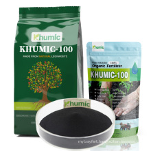 "khumic-100"high purity leonardite /lignite source agricultural humic acid fertilizer